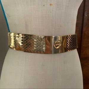 Vintage Gold Metal Belt